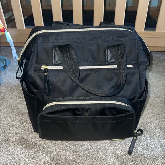 Pottery Barn Handbags - Black Pottery Barn Diaper Bag